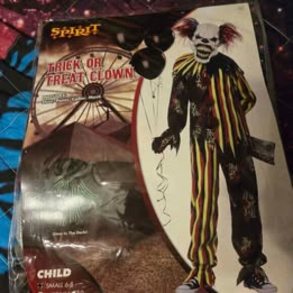 Halloween costume Glow in the Dark Killer Clown - Picture 1 of 4